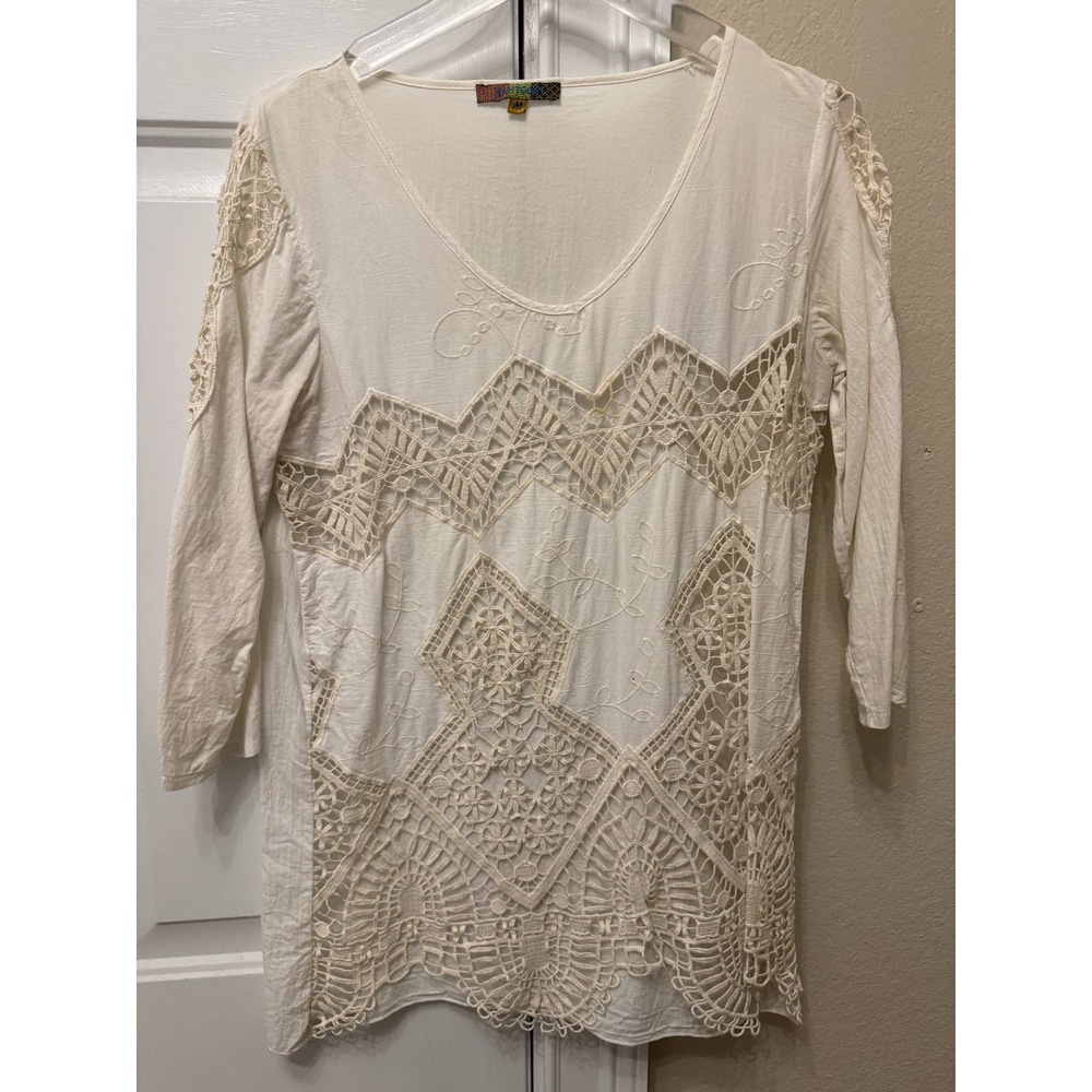 Lace cut out top